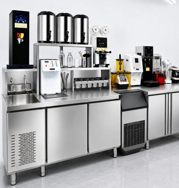 cold storage & prep counters