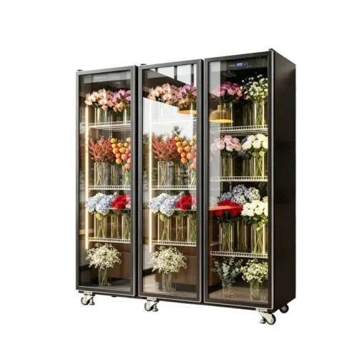 commercial flower cooler display cabinet with glass doors (复制)