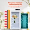 commercial flower cooler display cabinet with glass doors