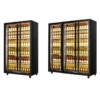 glass door display chiller (compressor location: back)