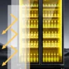 glass door display chiller (compressor location: back)