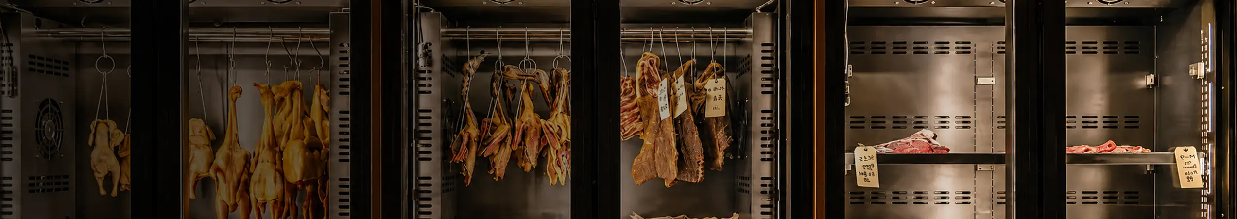commercial meat aging cabinets & hanging meat chillers