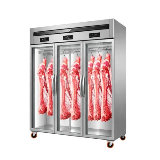 commercial meat hanging display chiller for butcher shops & supermarkets