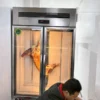 commercial meat hanging display chiller for butcher shops & supermarkets