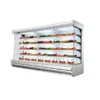 commercial multideck display chiller for supermarket fresh food merchandising