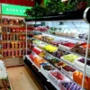 commercial multideck display chiller for supermarket fresh food merchandising