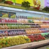 commercial multideck display chiller for supermarket fresh food merchandising