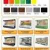 commercial multideck display chiller for supermarket fresh food merchandising