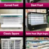 commercial multideck open chiller / supermarket refrigerated display case