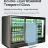 glass door commercial beverage display chiller refrigerator showcase