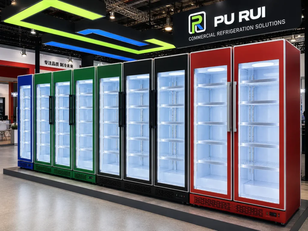 glass door display chiller (sliding door) compressed7