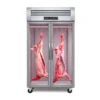 commercial meat hanging chiller with glass doors