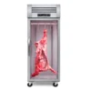 commercial meat hanging chiller with glass doors