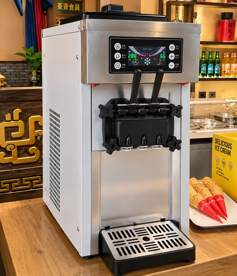 commercial automatic soft serve ice cream machine