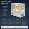 commercial cake display refrigerator for bakery, café & pastry shop