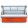 commercial curved glass deli display chiller