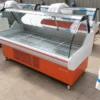 commercial curved glass deli display chiller