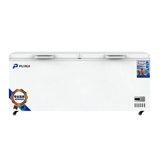 commercial deep chest freezer with storage basket