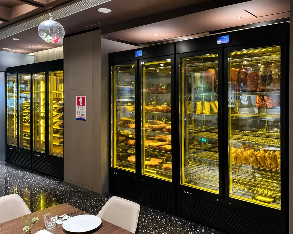commercial dry aging meat cabinet | wet & dry aging refrigerator