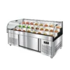 commercial tiered refrigerated ice display merchandiser (复制)