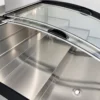 commercial dual temperature 3 tier refrigerated fresh food display counter
