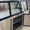 commercial dual temperature stainless steel deli display chiller