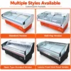 commercial, fan cooled, fresh meat, deli, display chiller, pork, beef, lamb, fruit, bbq skewers