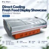 commercial fresh produce refrigerated display showcase