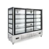 commercial glass door refrigerated display cabinet for malatang, skewers & fresh food