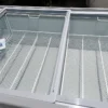 commercial island freezer with glass sliding lid supermarket chest freezer for frozen food display