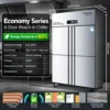 commercial multi door stainless steel upright chiller & freezer