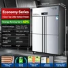 commercial multi door stainless steel upright chiller & freezer