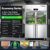 commercial multi door stainless steel upright chiller & freezer