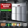 commercial multi door stainless steel upright chiller & freezer