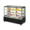 commercial refrigerated cake display case for bakery & pastry shop