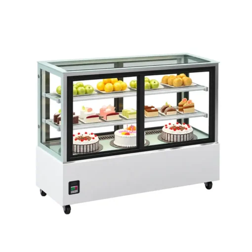 commercial refrigerated cake display case for bakery & pastry shop