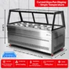 commercial refrigerated deli & meat display case showcase