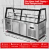 commercial refrigerated deli & meat display case showcase