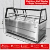 commercial refrigerated deli & meat display case showcase