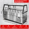 commercial refrigerated deli & meat display case showcase