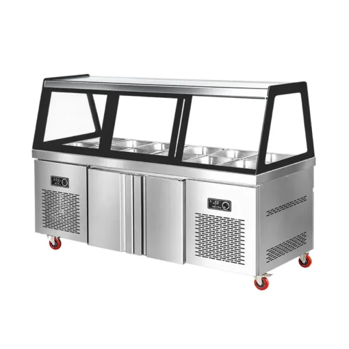commercial refrigerated deli & meat display case showcase