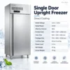 commercial stainless steel fan cooled frost free refrigerator & freezer – large capacity for restaurant kitchens