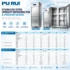 commercial stainless steel fan cooled frost free refrigerator & freezer – large capacity for restaurant kitchens