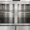 commercial stainless steel multi door reach in refrigerator, freezer & dual temperature cabinet
