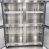 commercial stainless steel multi door reach in refrigerator, freezer & dual temperature cabinet