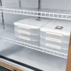 commercial supermarket dual temperature display refrigerator & freezer combination cabinet
