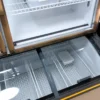 commercial supermarket dual temperature display refrigerator & freezer combination cabinet
