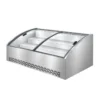 commercial tiered refrigerated ice display merchandiser