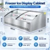 commercial tiered refrigerated ice display merchandiser