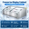 commercial tiered refrigerated ice display merchandiser